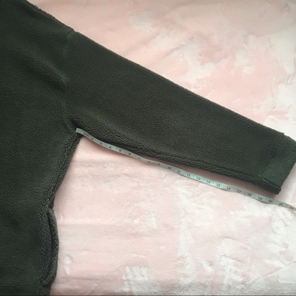 Men’s Brown Sherpa Fleece Quarter Zip (L) - Picture 11 of 14